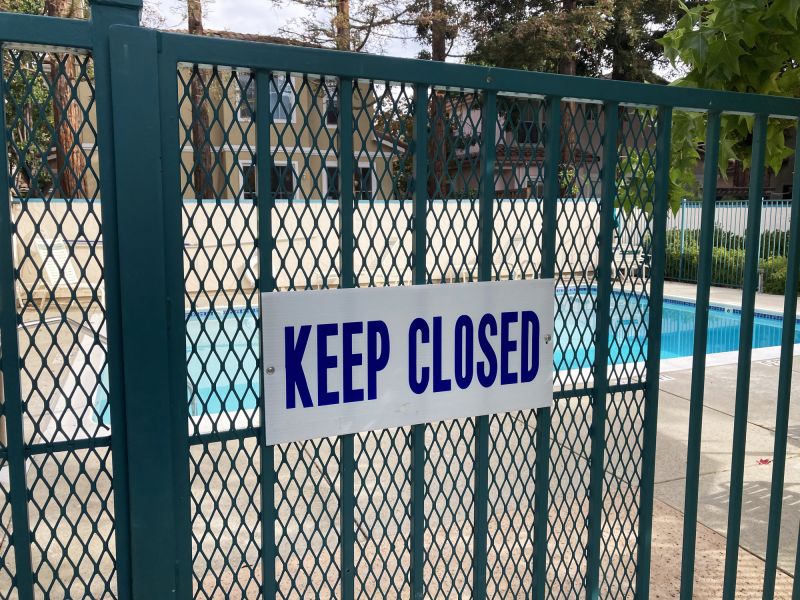 Pool Safety Fence Installation detail